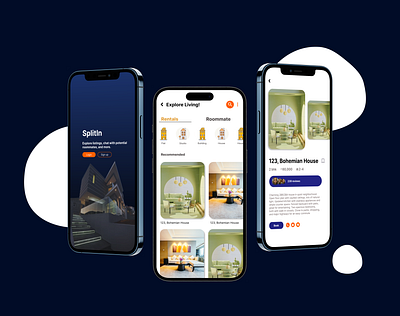 UI for home rental app app design design freelance home illustration rental app ui ux ux research