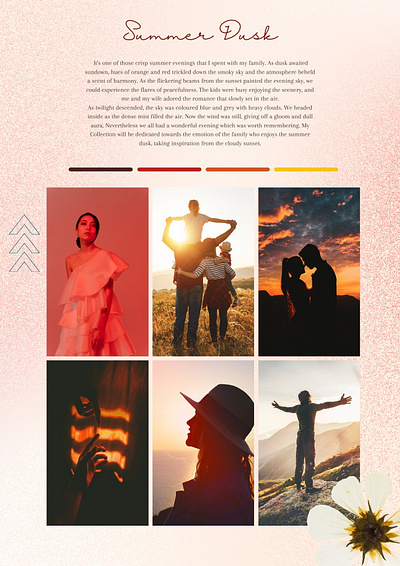 Project- Indo-Western (Summer Dusk) fashion graphic design portfolio