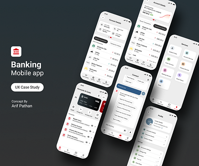 Banking Mobile app ai banking banking app chatbot credit card debit card design finance fund transfer interaction design ios mobile mobile app profile statement support transaction ui user experience design ux