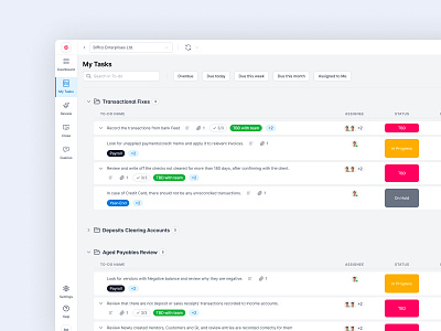Task Management for Accountants accountant accounting product design saas product task management todo