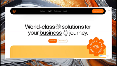 Business website build in webflow 3d animation branding design figma framer graphic design illustration logo motion graphics ui uiux ux web design webflow