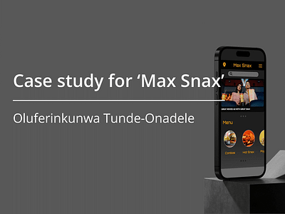 Case Study- Max Snax accessibility app branding case study design graphic design interaction design typography ui ux ux design visual design
