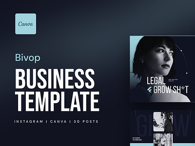 Bivop | Canva Template business canva canva design canva template instagram post social template