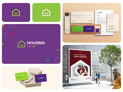 Housing For All: Real Estate Branding in the UAE branding graphic design happy home housing logo logo design onexcell property logo real esate agent real esate website real estate stationary design ui