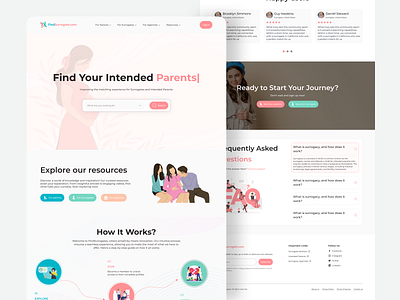 FindSurrogate Website Redesign creative design designinspiration digitaldesign logo redesign surrogacy ui ui design uiuxdesign ux uxdesign web design webdesign webdevelopment website