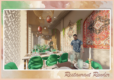 Restaurant Design- 3D Modelling 3d visualisation 3dmodelling graphic design interior design lumion sketchup