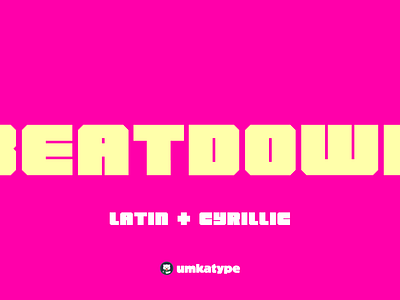 Beatdown - Bold Display Font bold font bold type header type wide type