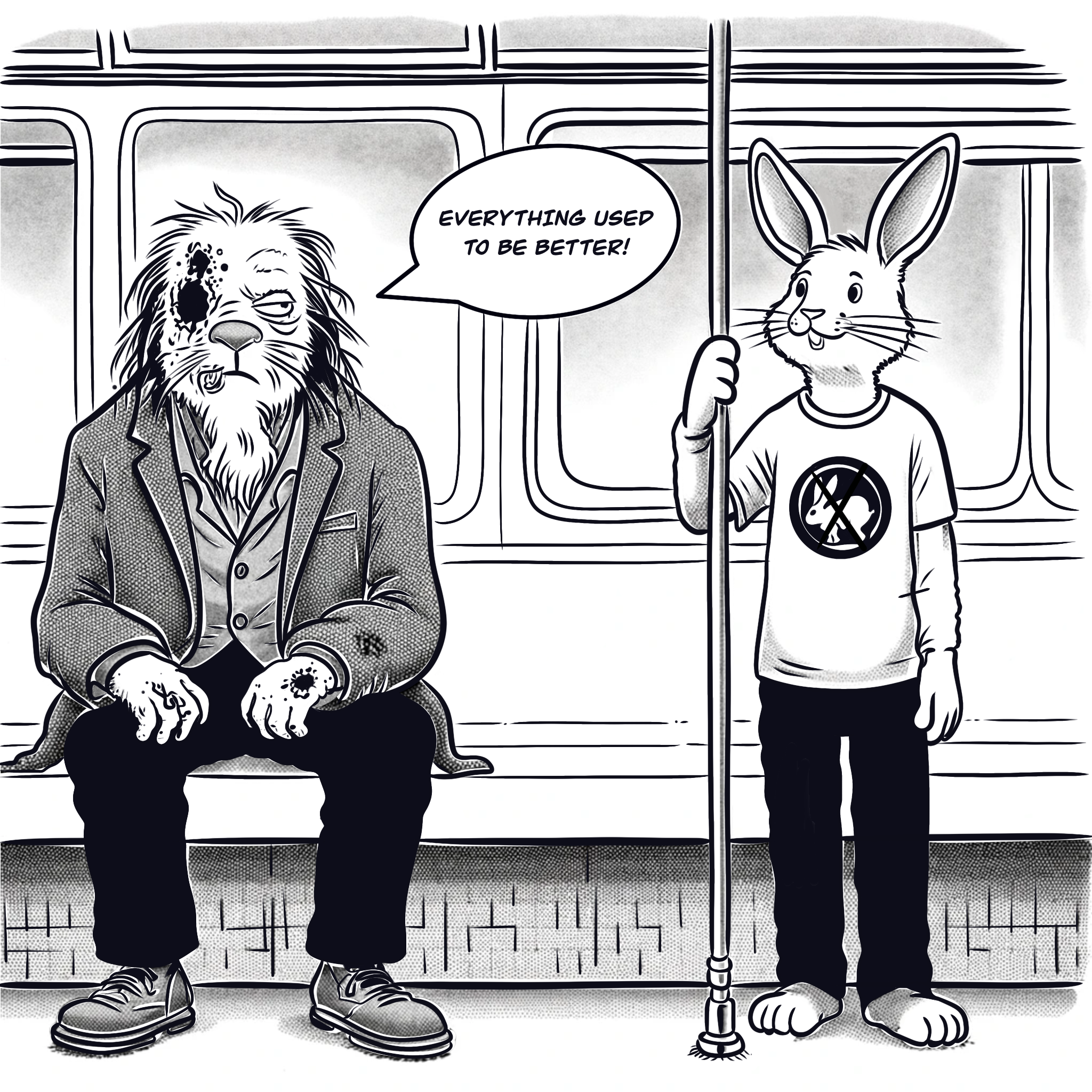 Right…? animal testing csrtoon design digital fighting