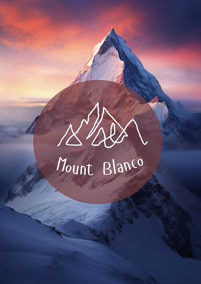 Mount Blanco branding design logo typography