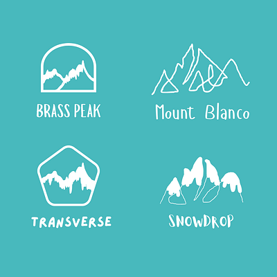 Ski Mountain logos branding design graphic design logo typography