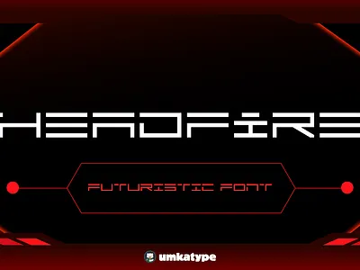 Headfire - Modern Display Font branding futuristic font graphic design impressive font ui кириллица