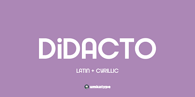 Didacto - Display Font animation font cartoon font childbook font typeface