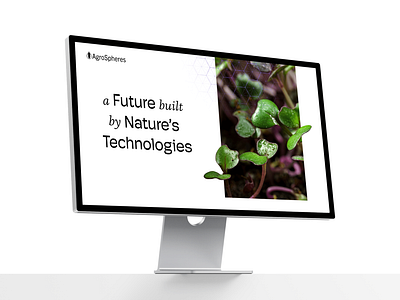 Agrospheres Website UI/UX agriculture design future nature tech ui ux website