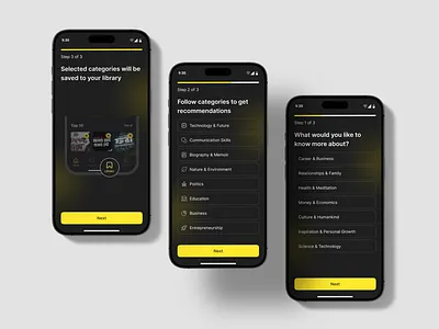 Onboard Screen Concept for audio book app app appui audiobook concep design music onbboard screen ui user user interface ux