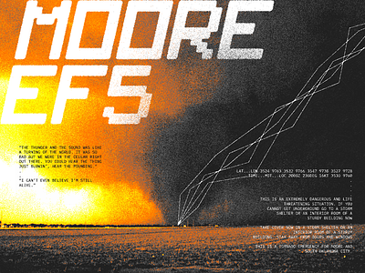 2013 Moore Tornado Poster Design 90s band branding design edgy graphic design hurricane illustration poster tornado ui