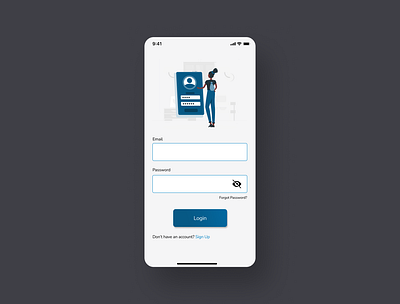 Mobile Login UI challenge dailyui figma login login page mobile mobile design ui uiux