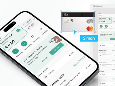 N26 FREE UI Kit - By Marvilo banking app banking card card crypto digital bank finance app finance management app german bank n26 neobank wallet