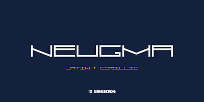 Neugma - Futuristic Display Font design futuristic font sci fi thin font