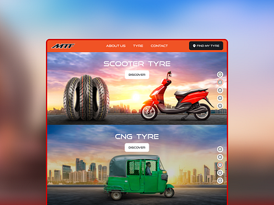 MTF Tyre Website Desktop UI/UX 404 app bike branding cng design graphic design ios list location product product page responsvie ride transporation truck ui user experience ux website