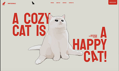 A professional pet care business website. animation branding business website cat dog figma figma animations pet pet care ui ux web design website design