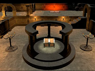 Simple Modular Dungeon 3d blender dungeon unity asset