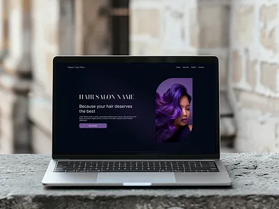 Hair & Beauty Salon Website beauty salon design hair salon landing page ui ui design website design