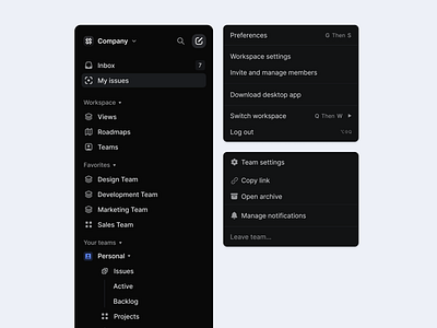 Sidebar menu | Dark theme architectureux contextmenudesign contextualmenu dark mode dark sidebar dark ui filtersidebar informationarchitecture itemlistdesign leftsidebar menu ui nav navigationpanel navigationsidebar saassidebar sergushkin sidebardesign sidebarmenu sidebarnavigation ui