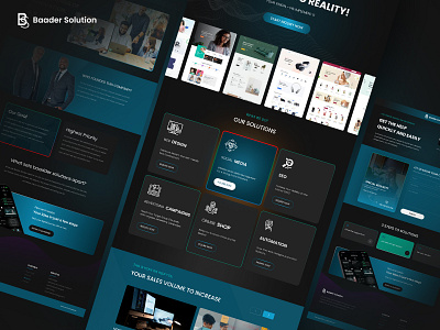 Baader Solution | Website Design awesome designs landing page ui ui design ux ux design website design