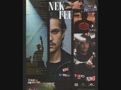 MUSICIAN(s)_series - NEKFEU art concert cyborg feu graphic design music music poster nekfeu poster étoiles vagabondes