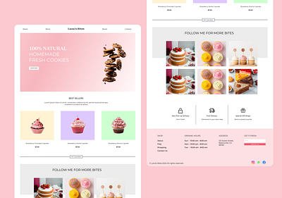 Bakery Website Ux/Ui Design bakeryweb bakerywebdesign landingpage uidesign uxdesign webdesign