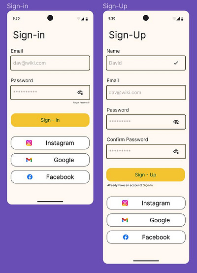 Daily UI 1 Sign-In/Sign-up concept creative design design design challenge design inspiration design interface minimal ui design user experience ux design web design