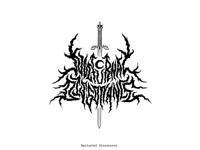 Nocturnal Dissonance branding graphic design illustration logo