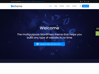 Default Betheme Multipurpose WordPress & WooCommerce Theme graphic design web web design