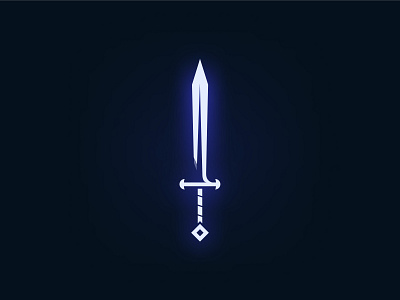 Sword minimalist illustration crusade dark fantasy game king knight medieval shining sword weapon