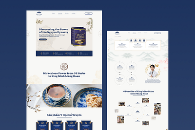 Traditional oriental medicine website ui