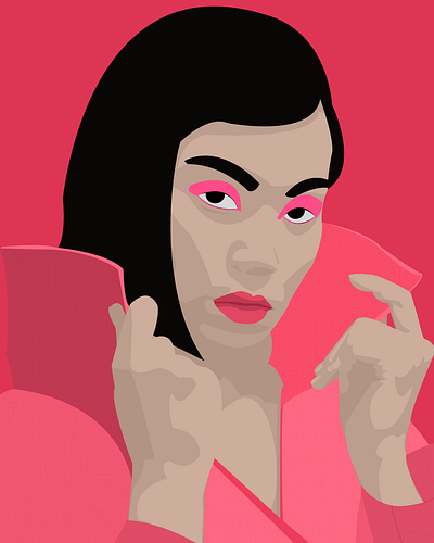 Sakura design graphic design illustration illustrator portrait vector