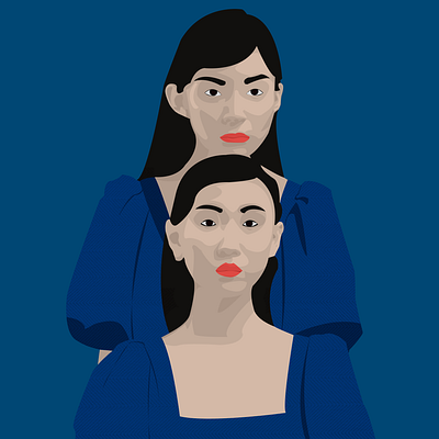 Celeste & Azura design graphic design illustration illustrator portrait vector