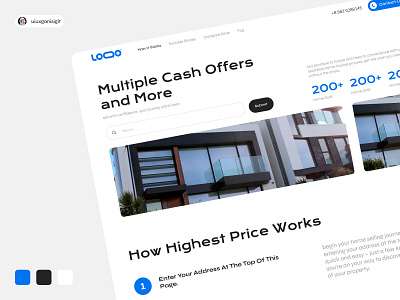 Real Estate Selling Landing Page ui ui exploratioon ui ux