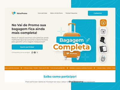 Bagagem Completa graphic design landpage mobile motion graphics ui