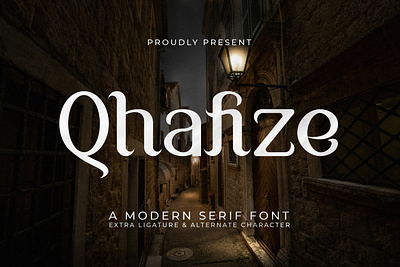 Qhafize - A Modern Serif Font style