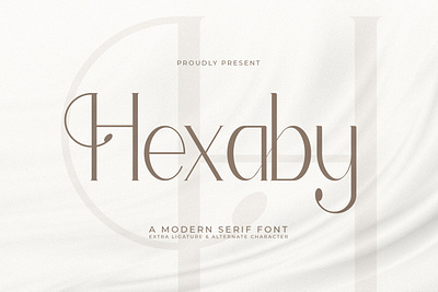 Hexaby - A Modern Serif Font style