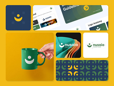 Visual Branding Nusaia brand guideline brand identity branding graphic design logo logo design visual branding visual identity