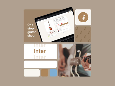Musica Guitar Shop - Website Design app branding design figma flat guitar logo minimal ui ui design uiux user interface website