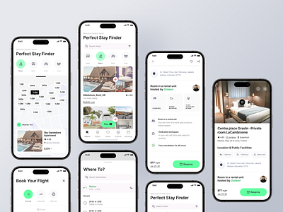 UI exploration for an exciting new Travel app airbnb booking app branding design details finder flight search guide app interface map minimal product design startup travel travel app traveling trending ui ux visual