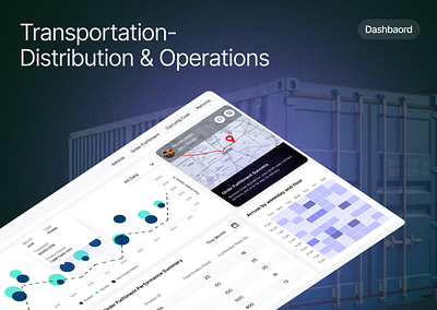 Supply chain: Distributions & Operations Dashboard analytics dashboard logistics scm transportation ui ux
