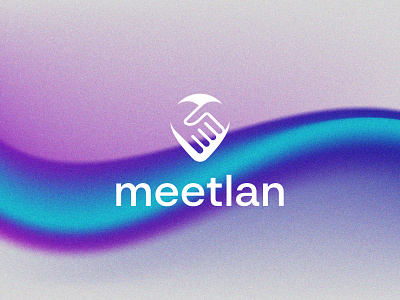 Meetlan logo (meet + Love + location + handshake) branding custom logo icon identity location logo logo mark love meet