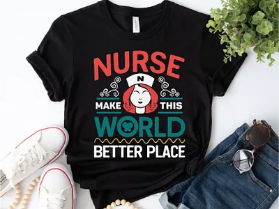 Nurse Day T-shirt Design bulk t shirt design clothes clothing custom tshirt design doctor eps graphic design graphic tee illustration nurse nurse t shirt design nurses nursing t shirt design trendy tshirt typography