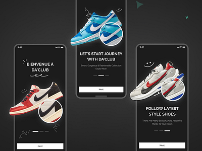 Shoes Store App - Splash Screen animation branding creative splash screen dark theme shoes splash screen designcommunity designinspiration footwearfashion footweartrends graphic design mobiledesign motion graphics shoeapp splashscreen trending splash screen design ui uiuxdesign userexperience