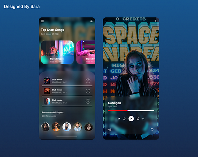 Music Player product design ui user interface ux