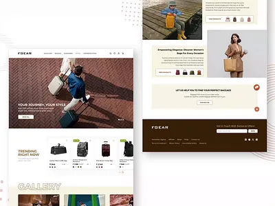 Designing for Indian Travelers: A Luggage Website Redesign 🧳 designer graphic design home page interaction design landing page minimal shopping e commerce ui ui design ui ux design user research ux ux design website